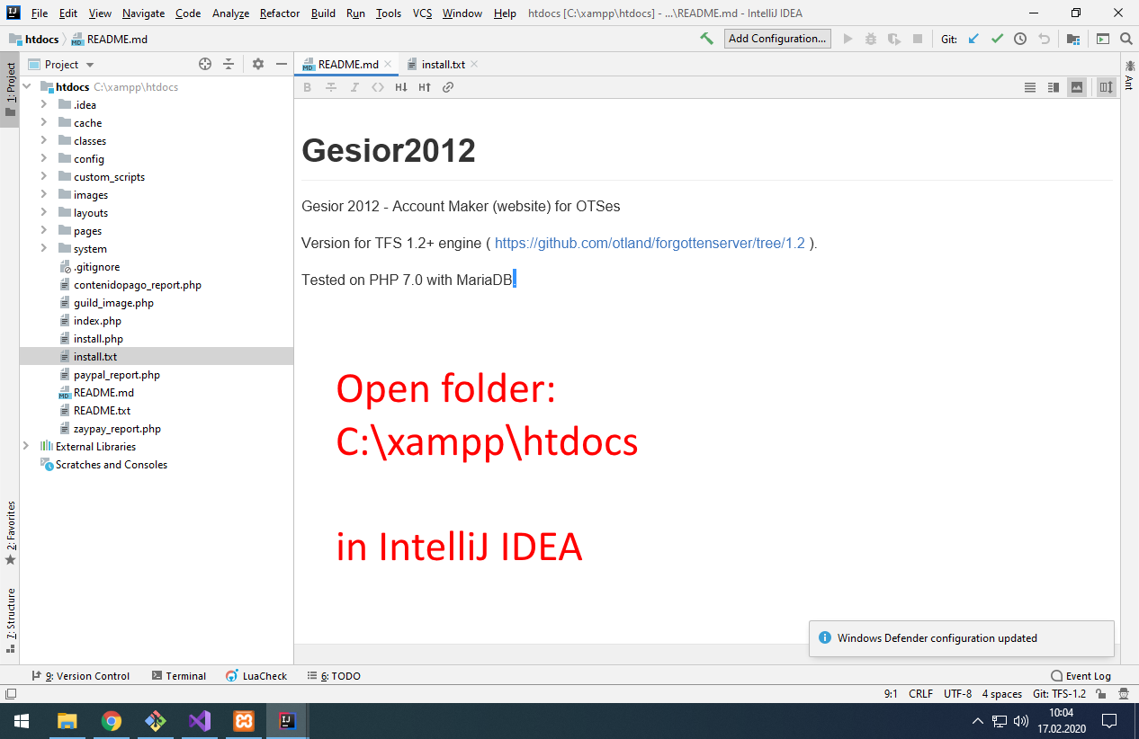 From now you will edit every directory in IntelliJ IDEA :)